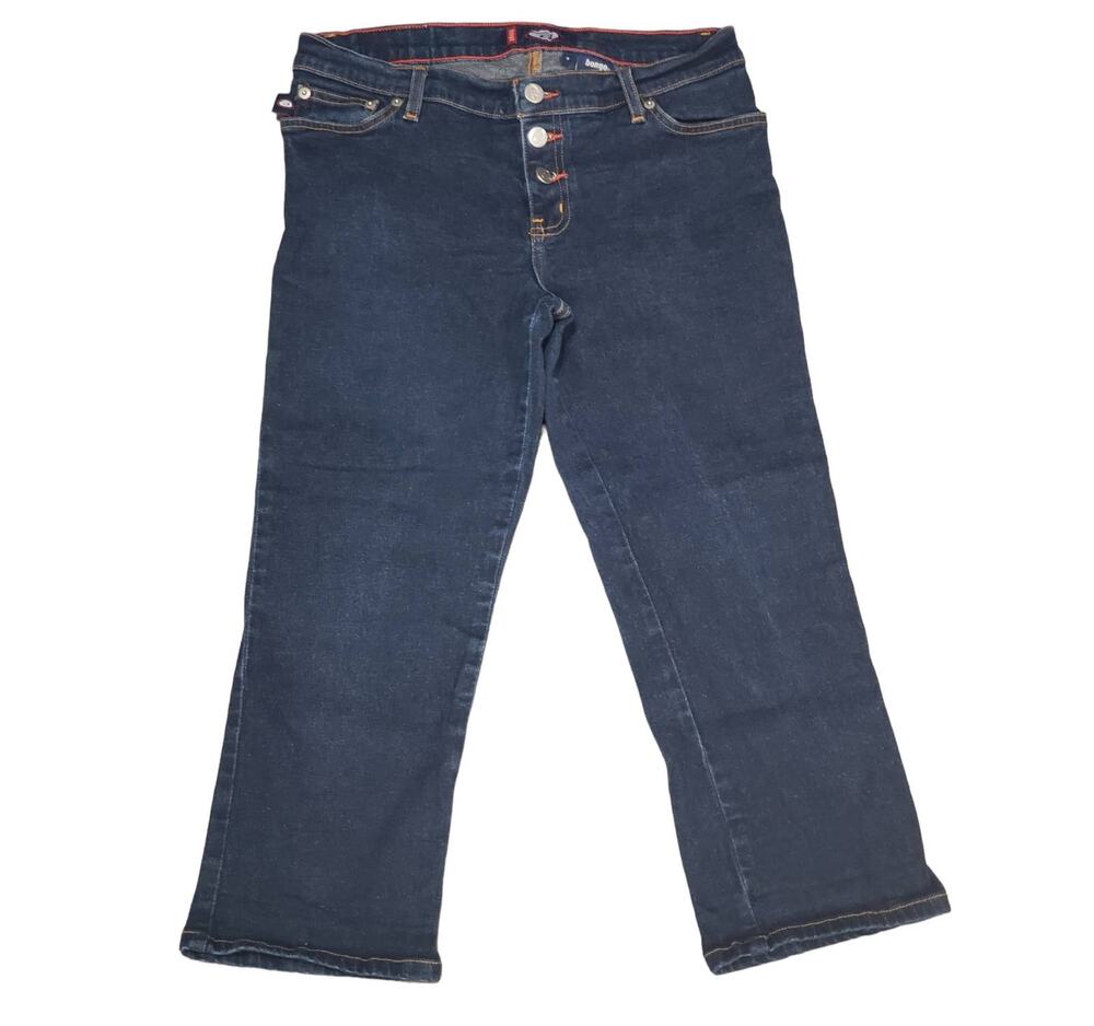 Bongo Dark Blue Denim Capri Pants | Size 9